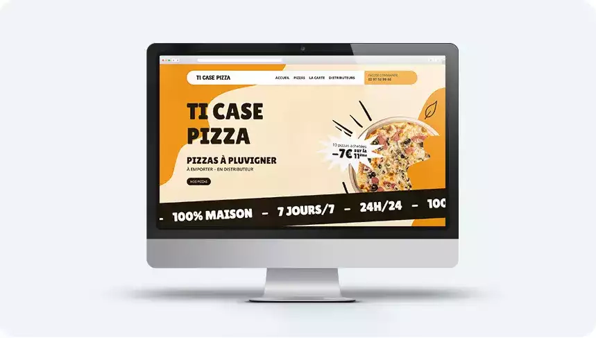 ti case pizza creation site internet bretagne breizh tandem